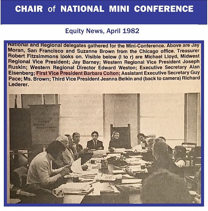 National Mini-Conference, Equity News April 1982