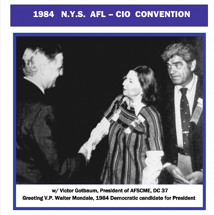 AFL-CIO 1984 Convention, VP WalterMondale for President & VictorGotbaum