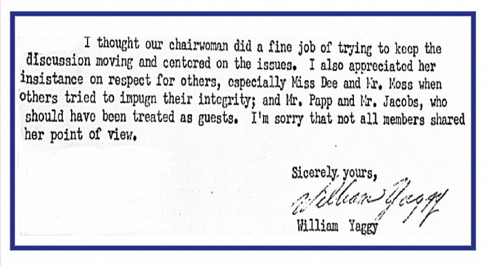 WilliamYaggy letter