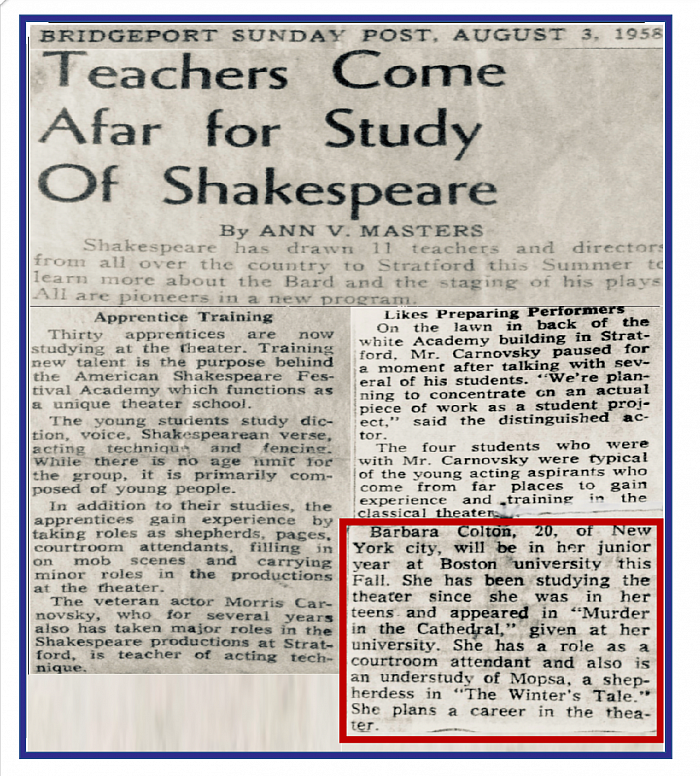 BRIDGEPORT CONNECTICUT SUNDAY POST -  August 3, 1958