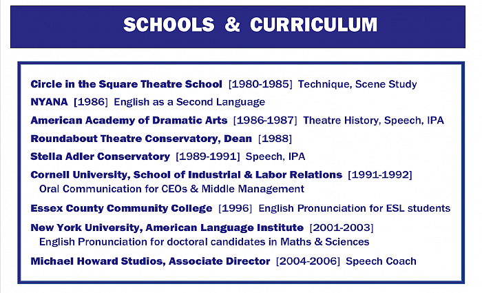 FacultyPositionCurriculum