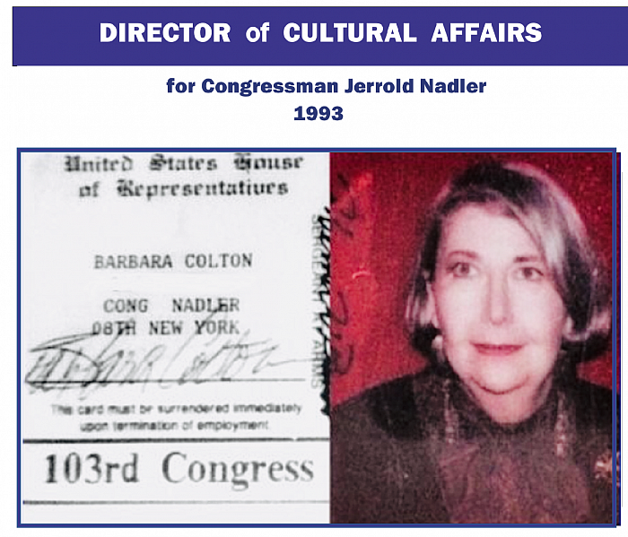 DirectorCulturalAffairs, CongressmanJerroldNadler, 1993