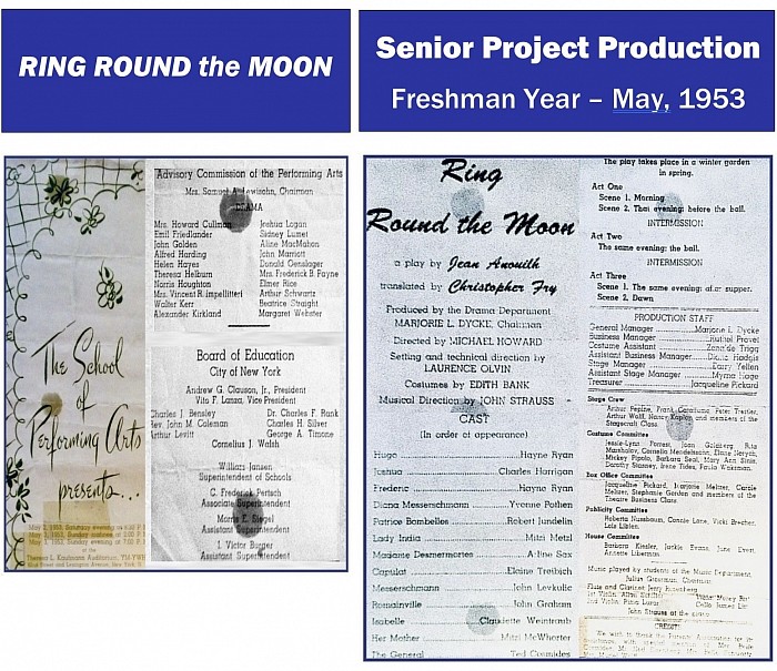 “Ring Round the Moon” Sr.Project 1953