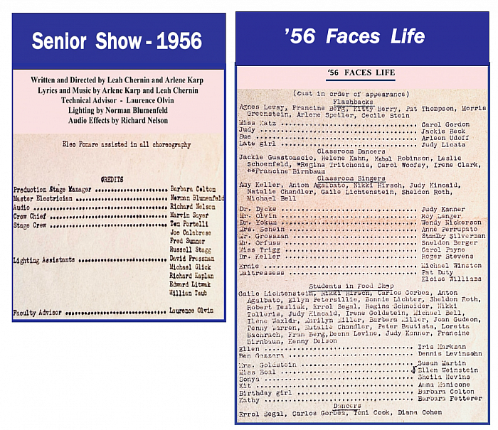 Senior Show, “‘56 Faces Life”