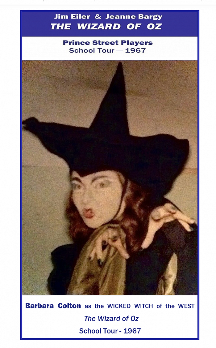 “Wizard of Oz”, WickedWitch pix, SchoolTour, 1967