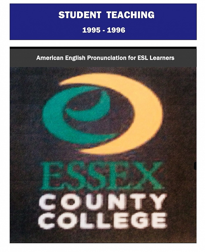 EssexCountyCollege StudentTeaching ESL 1995-1996