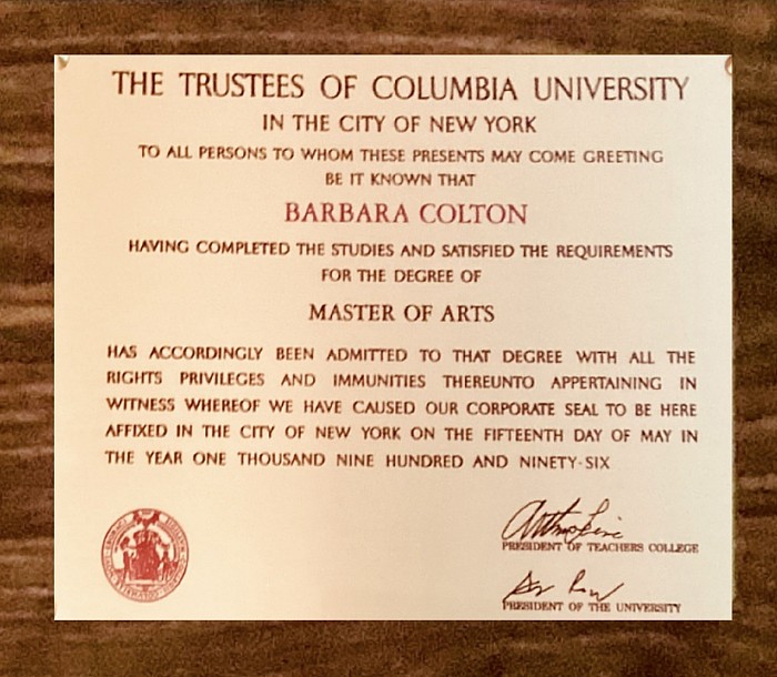 Columbia U. M.F.A.1996